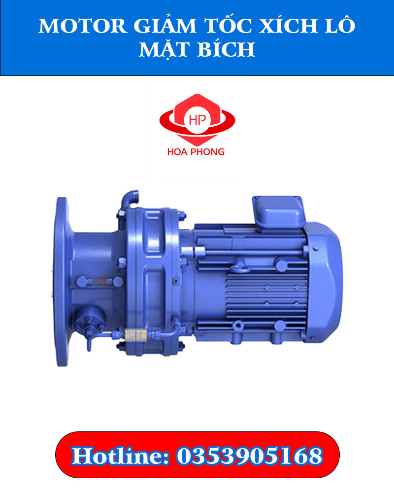 Motor giảm tốc xích lô mặt bích